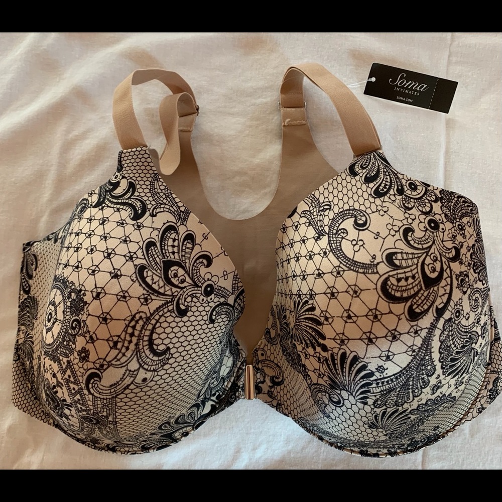 Soma Vanishing Back Full Coverage FC Lace Bra